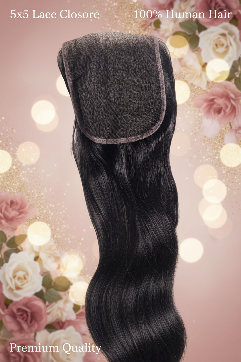 5x5 Lace Closure Feminine Advert